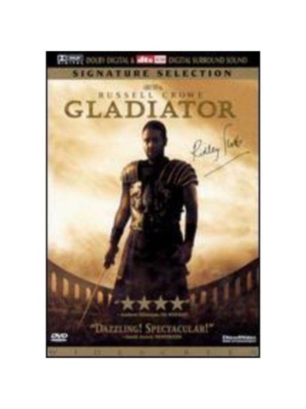 Gladiator DVD Signature Selection 2000 Russell Crowe Ridley Scott Widescreen